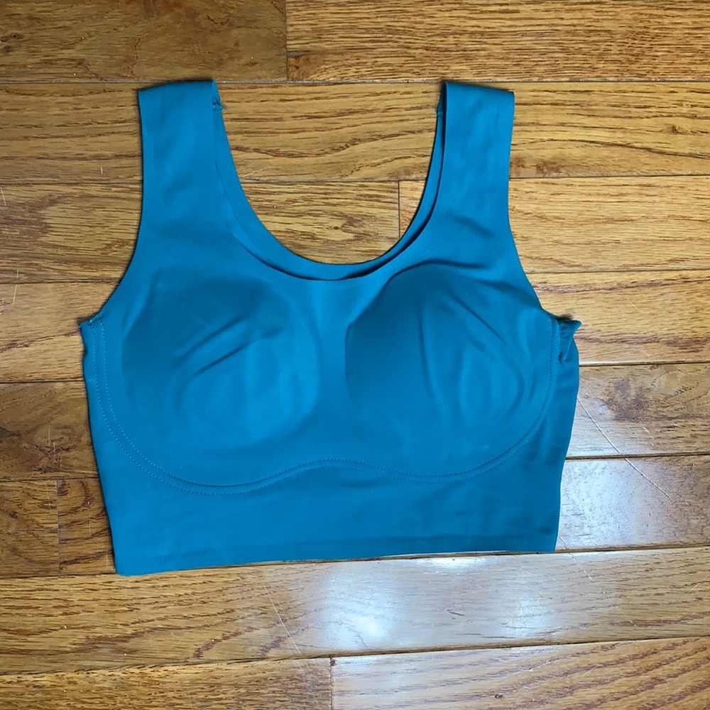True and Co teal XS pullover padded bra